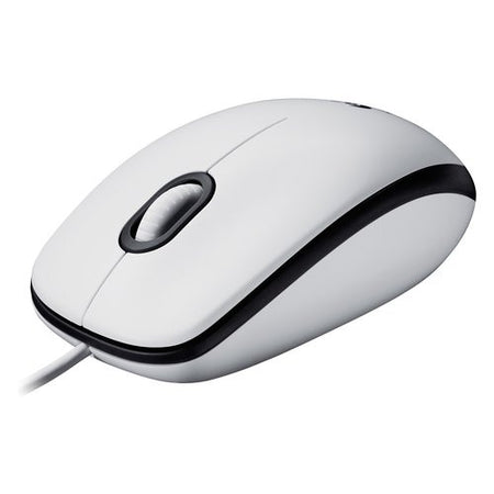 Mouse Logitech 910 006764 M SERIES M100 Wired White
