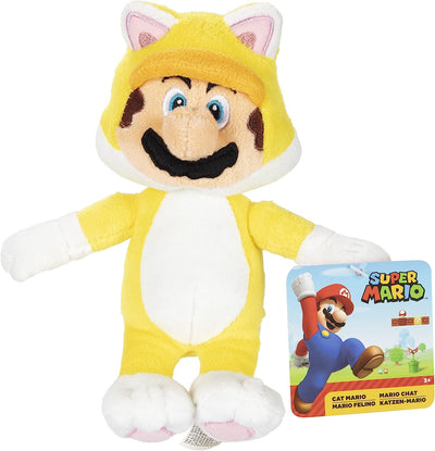 Nintendo Peluche Super Mario Gatto Giallo 18 cm