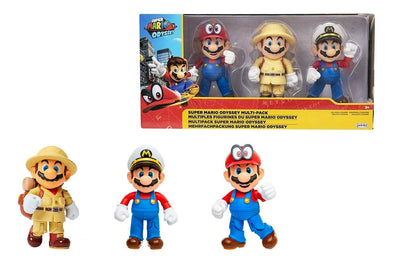 Super Mario Odyssey Pack 3 personaggi 10cm