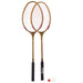 Badminton 2 Racchette legno con Volano