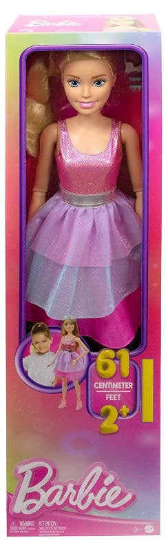 Barbie Large Doll Vestito Rosa Mattel