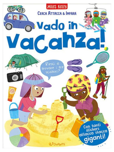 LIBRETTO CERCA ATTACCA E IMPARA - VADO IN VACANZA Edicart Style Srl (Libri Per Bambini)