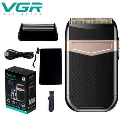 Rasoio elettrico professionale da uomo tascabile VGR V-331 RICARICABILE USB 5W