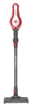 Hoover HF122RH 011 H-Free 100 Scopa elettrica senza filo - argento/rosso