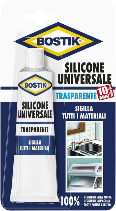 Silicone acetico Uhu Bostik D2476 Universale Trasparente - Sigilla e Ripara con Sicurezza e Precisione