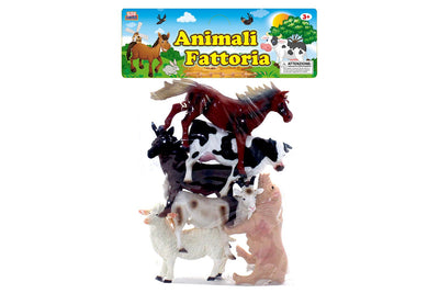 Animali della fattoria 6 modelli