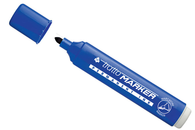 Marcatore tratto marker punta tonda blu cf.20