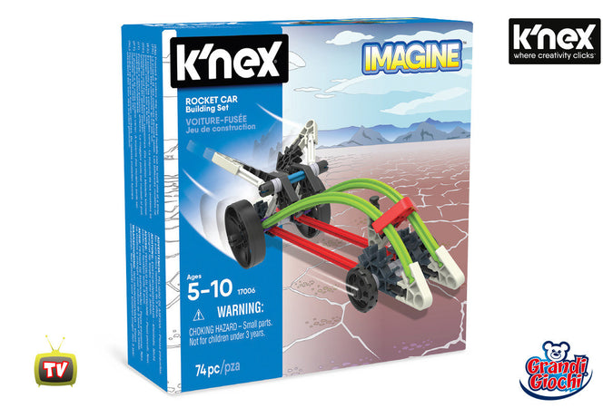 K'nex Imagine Rocket Car 74 pezzi Grandi Giochi