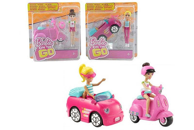 Barbie Parti e Vai con veicolo Mattel