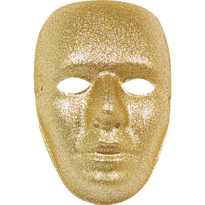 Maschera glitterata oro