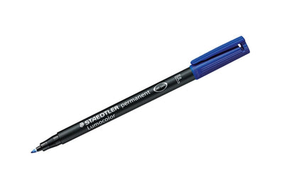 Penna lumocolor punta fine 0.6 blu cf.10