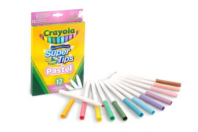 Pennarelli crayola superpunta pastello da 12