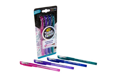 Take note 4 penne gel colori iridescenti Crayola
