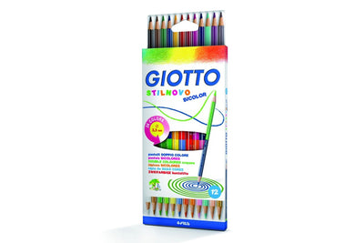 Pastelli Giotto Stilnovo Bicolor 12 pezzi