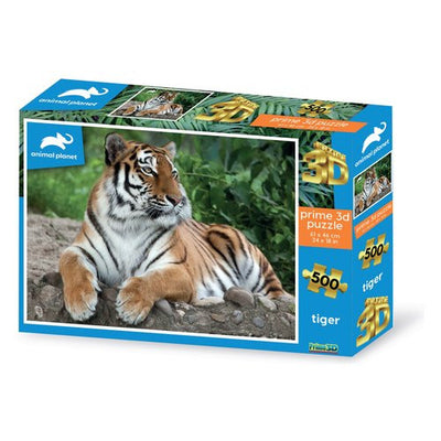 Puzzle Grandi Giochi PU201000 ANIMAL PLANET Prime 3D Tigre