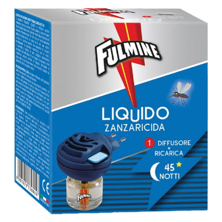 ANTIZANZARE ELETTRICO AD EMANAZIONE 'FULMINE' con 1 ricarica liquida 35 ml