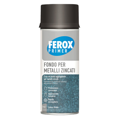 FEROX FONDO AGGRAPPANTE SPRAY lamiere zincate (fondo grigio) Arexons
