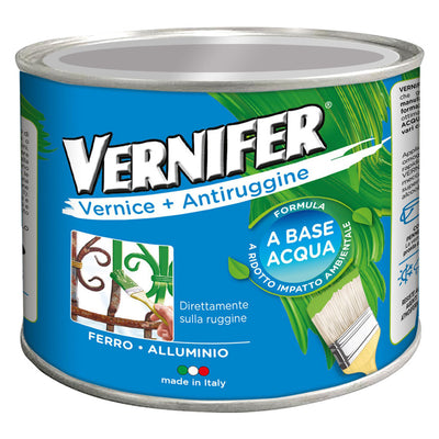 VERNICE ANTIRUGGINE BASE ACQUA 'VERNIFER' Ml. 500 - verde smer.brillan.(4605) Arexons