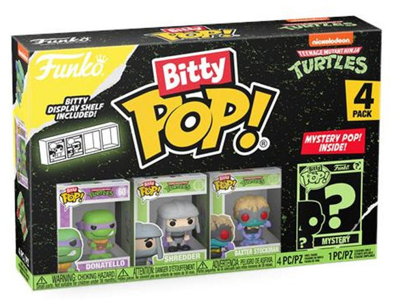 TMNT- Donatello 4PK (Bitty Pop!) (Teenage Mutant Ninja Turtles) Funko Lcc