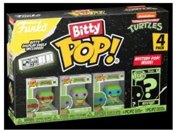 Teenage Mutant Ninja Turtles: Funko Pop! Bitty Pop Espositore 12 Pz  Assortimento 4-Packs, Gioco Funko