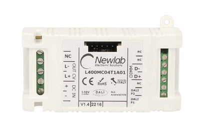 Newlab Led Dimmer PWM 12A Dimmerabile Tramite Bluetooth Pulsante N.O. 0-10V 1-10V Dali Potenziometro
