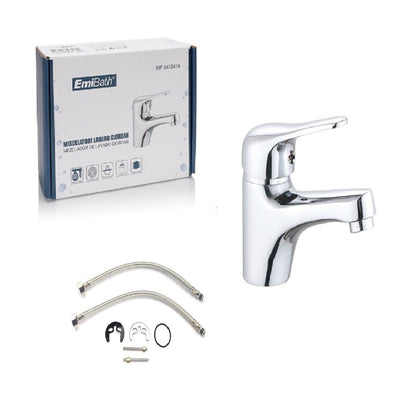 Kit Miscelatore Bagno Rubinetto Da Bagno Argento Cromato Misura 135x115mm A2Zworld