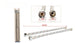 Coppia Tubi Flessibili Per Miscelatore Rubinetto Lungo 40cm Connettori F 1/2 e M 1/2