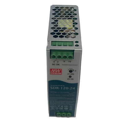 MeanWell SDR-120-24 Alimentatore DIN RAIL 120W 24V 5A Per Automazione Industriale Input 220V 110V