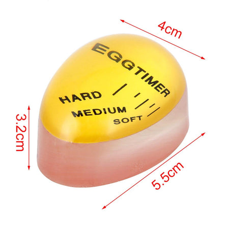 Timer per Uova Sode Indicatore per Cottura Uovo Sodo Soft Medium Hard Riutilizzabile Egg Timer Cambia Colore A2Zworld