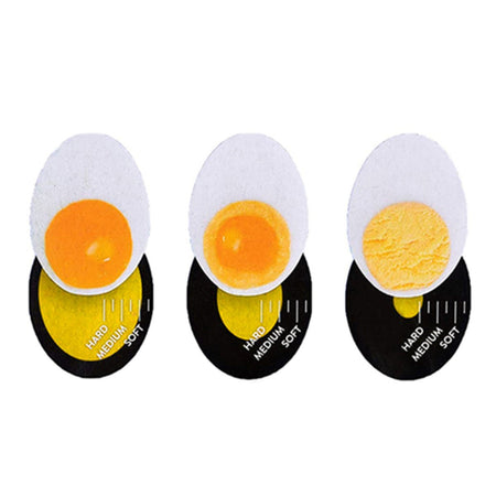 Timer per Uova Sode Indicatore per Cottura Uovo Sodo Soft Medium Hard Riutilizzabile Egg Timer Cambia Colore