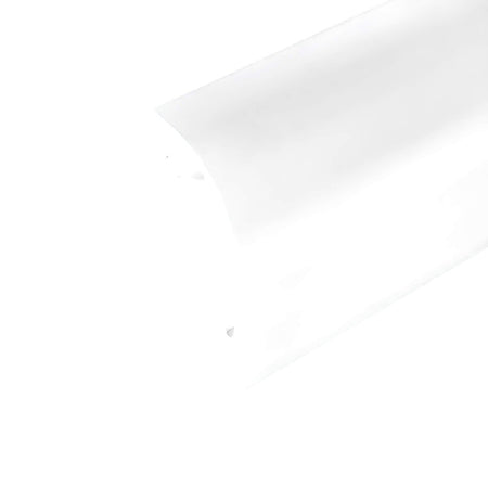 3 Metri Profilo Barra Alluminio Per Battiscopa 80X14mm Colore Bianco Compasto Da Base Di Montaggio e Profilo a Vista Ledlux
