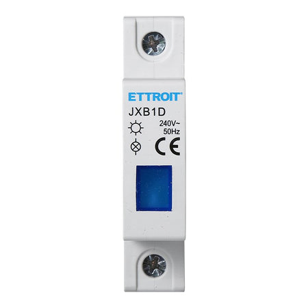 ETTROIT Indicatore Luminoso Modulare 230V Blu Occupa 1 Modulo DIN Lampada Spia Led Segnalazione