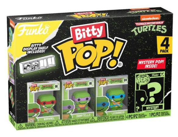 TMNT- 8-Bit 4PK (Bitty Pop!) (Teenage Mutant Ninja Turtles) Funko Lcc