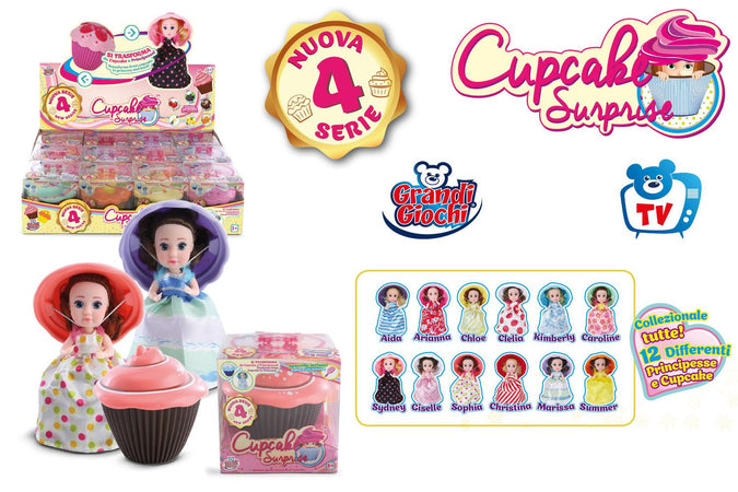 Cupcake Surprise 12 Bambole 4o Serie Venduta singolarmente Grandi Giochi