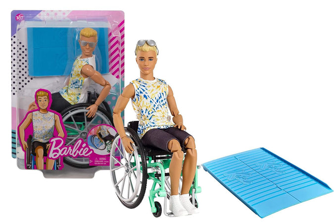 Ken Fashionistas con Sedia a Rotelle Barbie