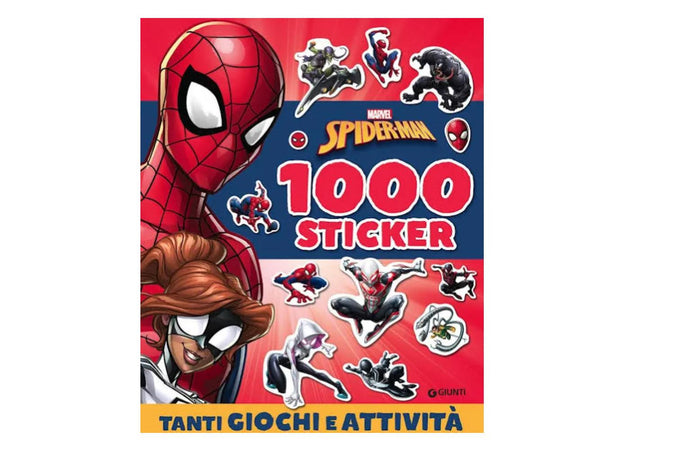 Libro Spiderman 1000 stickers Giunti