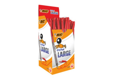 Penna bic cristal large rosso cf.50