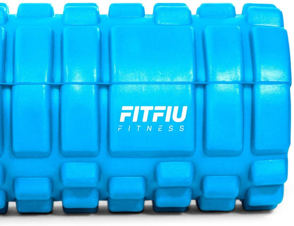 FITFIU Rullo in Schiuma Foam per Fitness Yoga e Massaggio Blu Nobrand