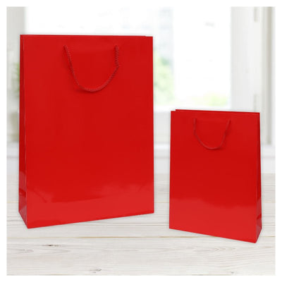 Shopper Elegant Rosso Lucido - 18x11x23