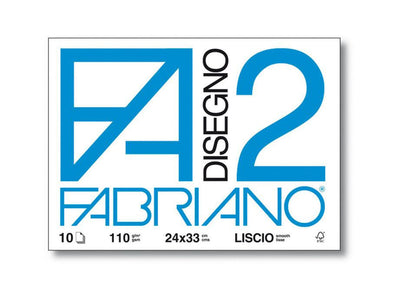 Album F2 da Disegno Liscio Fabriano 24x33 cm 10 pezzi