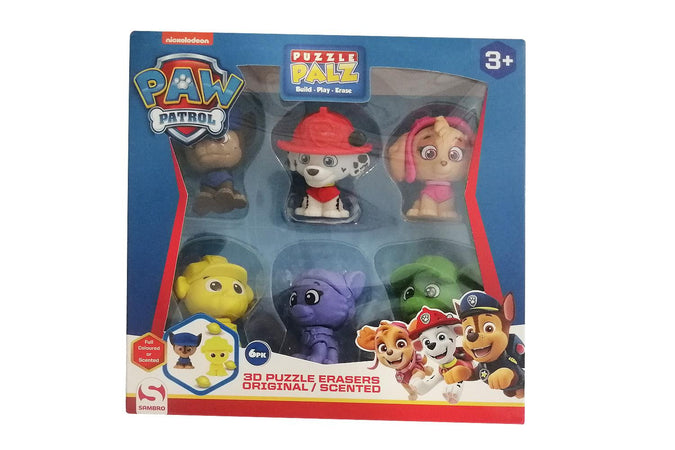 Paw Patrol Pack 6 Gomme 3D