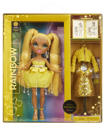 Rainbow High Fantastic Fashion Doll- YELLOW