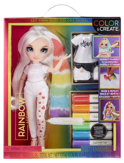 Rainbow High Color & Create Fashion Doll- Blue Eyes Mgae Enternaiment, Inc (Lol & Na Na Na)