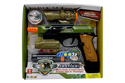 Pistola Force con mirino e accessori Kidz Corner