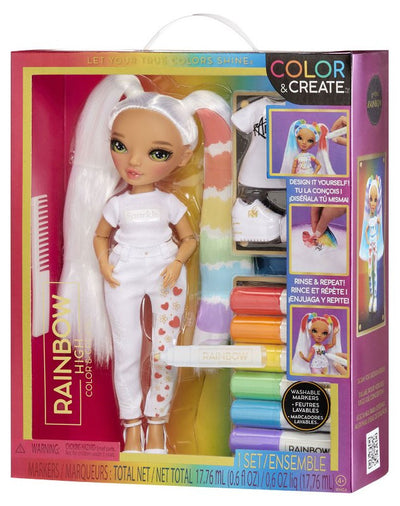 Rainbow High Color & Create Fashion Doll- Green Eyes