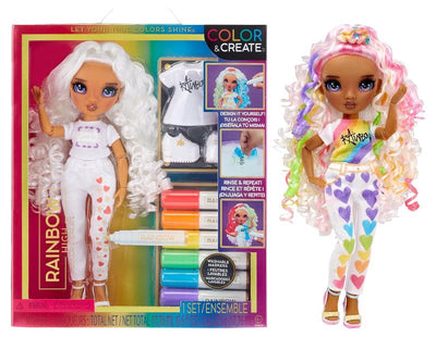 Rainbow High Color & Create Fashion Doll- Purple Eyes