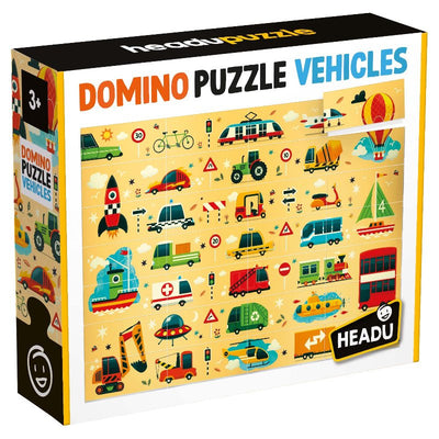 Domino Puzzle Vehicles Headu