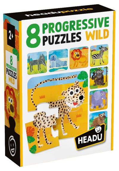 8 Progressive Puzzles Wild Headu