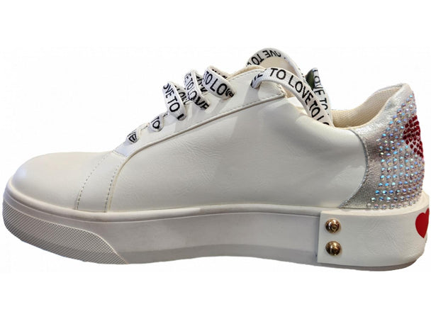 Sneaker Donna Love To Love M4-WHITE Bianco