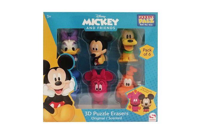 Disney Mickey Pack 6 Gomme 3D